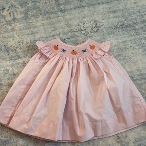 The Beaufort Bonnet Company Pink Dress with Embroidered Details